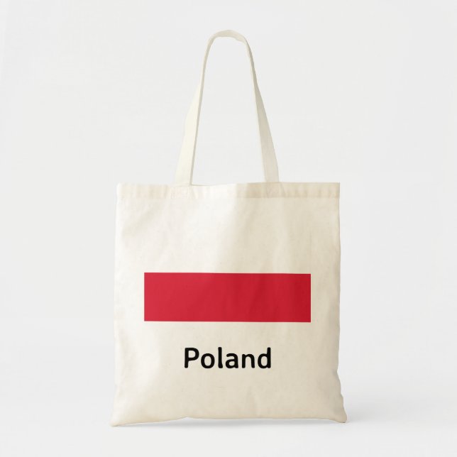 Polnische Flagge Tragetasche (Vorne)