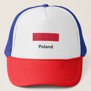 Polnische Flagge Truckerkappe
