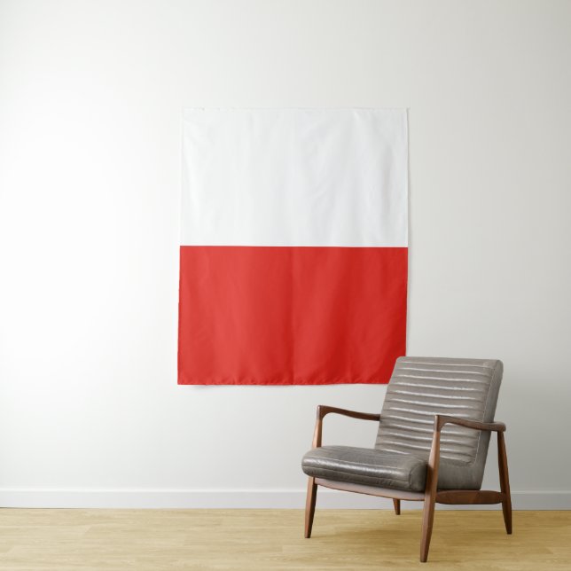 Polnische Flagge Wandteppich (Beispiel)