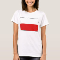 Polnische Flagge x Karte T - Shirt