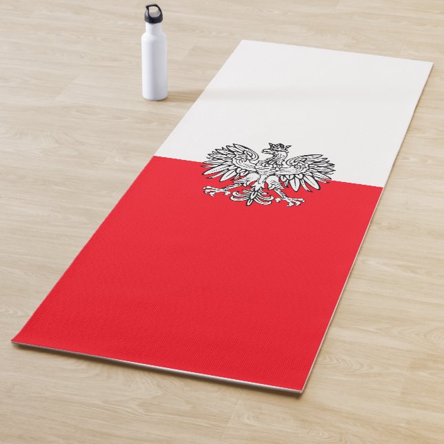 Polnische Flagge Yogamatte (Beispiel)