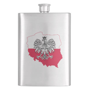 Polnische Flaggen-Flasche Flachmann