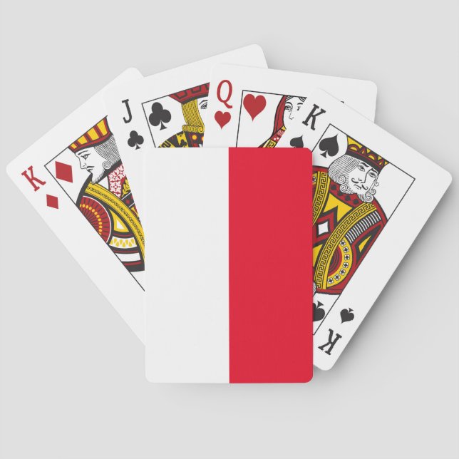Polnische Flaggenspielkarten Spielkarten (Rückseite)