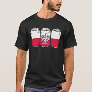 Polnische Fußball Polnische Flagge Polnischer Fußb T-Shirt