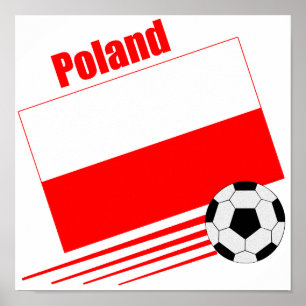 Polnische Fußballmannschaft Poster