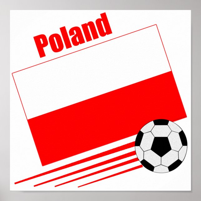 Polnische Fußballmannschaft Poster (Vorne)