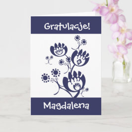 Polnische Gratulationskarte Karte