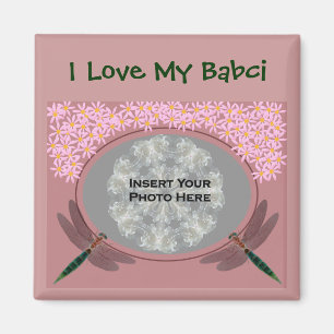 Polnische Großmutter Liebe My Babci Daisies Foto Magnet