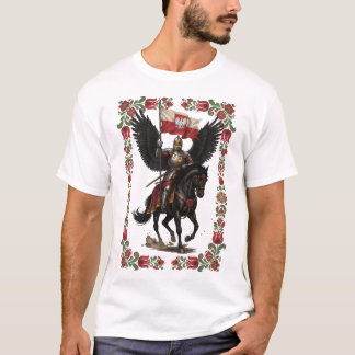 Polnische Husaren-Volksrahmen-Kunst T-Shirt