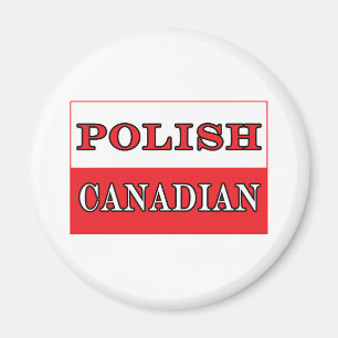 Polnische kanadische Flagge Magnet