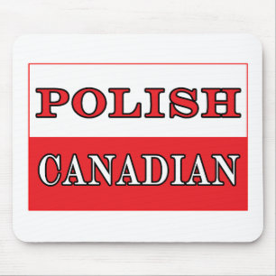 Polnische kanadische Flagge Mousepad