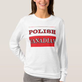 Polnische kanadische Flagge T-Shirt