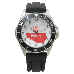 Polnische Karte Armbanduhr