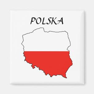 Polnische Karte "Polska" Magnet