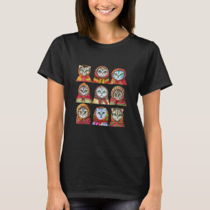 Polnische Katze, Babuschka-Katze Design T-Shirt