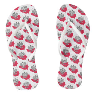 Polnische Landkarte Flag Sandalen