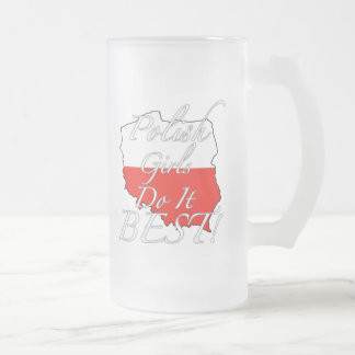 Polnische Mädchen tun es Bestes! Mattglas Bierglas