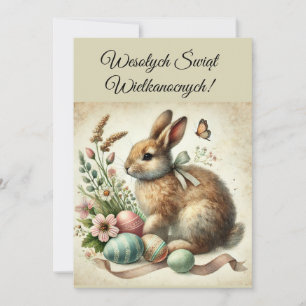 Polnische Ostergrüße Wesolych Swiat Einladung
