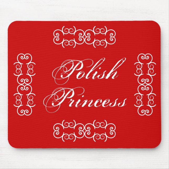 Polnische Prinzessin Niedlich Mousepad (Vorne)