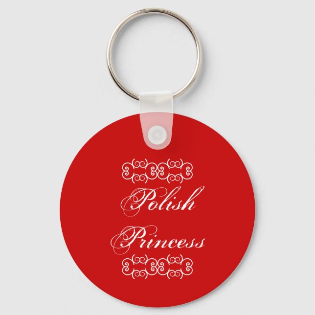 Polnische Prinzessin Niedlich Schlüsselanhänger (Vorderseite)
