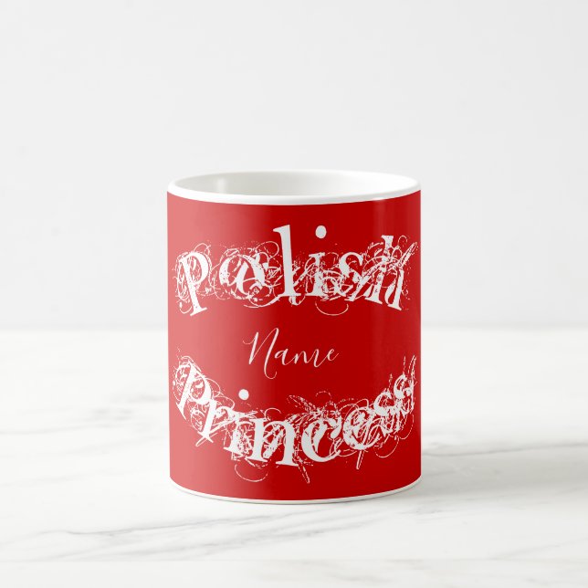 Polnische Prinzessin Personalisiert Kaffeetasse (Mittel)