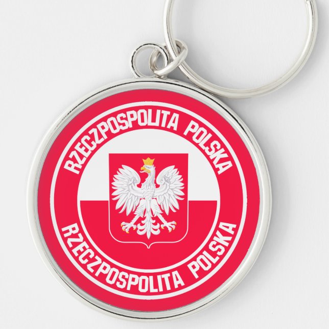 Polnische Runde Schlüsselanhänger (Vorne)