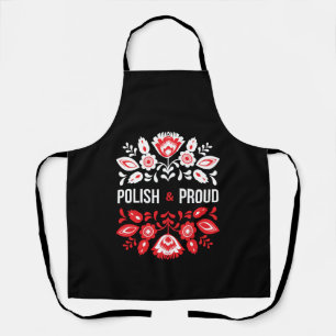 Polnische und stolz Blume Polen Polska Schürze