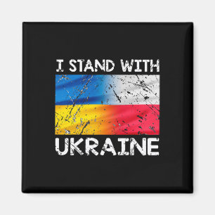 Polnische Unterstützung Ukrainisch Polen Ich stehe Magnet