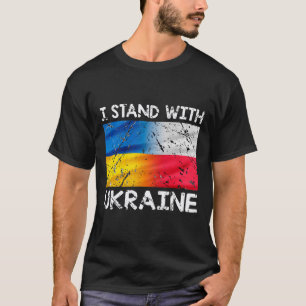 Polnische Unterstützung Ukrainische Polen Ich steh T-Shirt