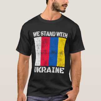 Polnische Unterstützung Ukrainisches Polen Wir ste T-Shirt