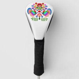 Polnische Volkskunst - Blumenstickermuster und cu Golf Headcover