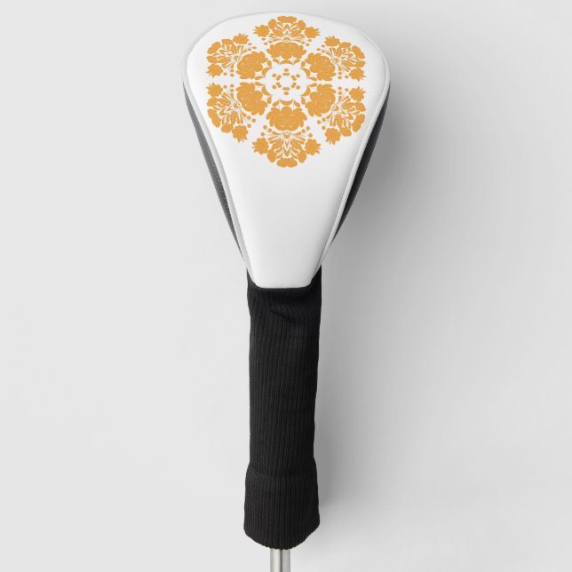 Polnische Volkskunst - Blumenstickermuster und cu Golf Headcover (Vorderseite)