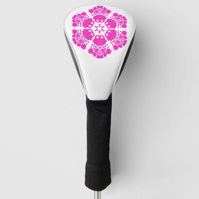 Polnische Volkskunst - Blumenstickermuster und cu Golf Headcover (Vorderseite)
