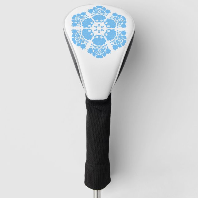 Polnische Volkskunst - Blumenstickermuster und cu Golf Headcover (Vorderseite)