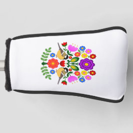 Polnische Volkskunst - Blumenstickermuster und cu Golf Headcover