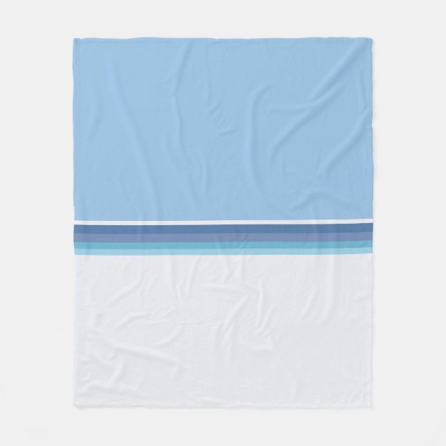 Polnische Volkskunst gestreift Fleece Blanket (Vorderseite)