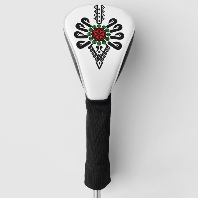 Polnische Volkskunst - Parzenica Golf Head Cover Golf Headcover (Vorderseite)