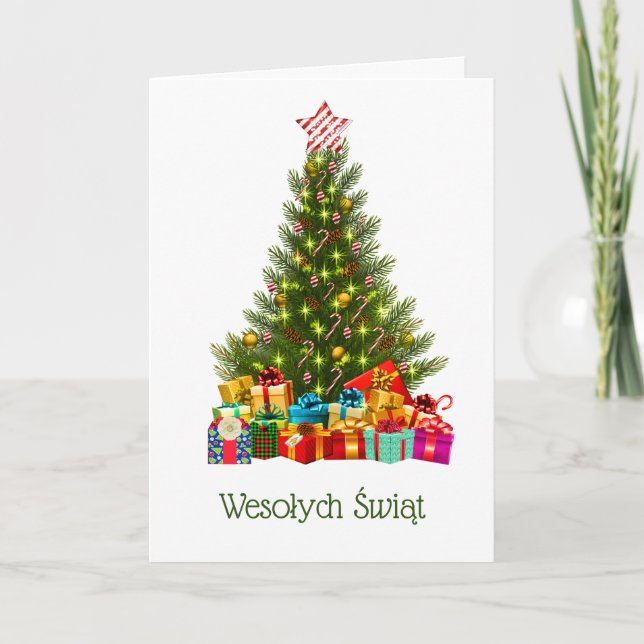 Polnische Weihnachtskarte - Boże Narodzenie Karte (Vorderseite)