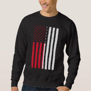Polnische Wurzeln Usa Flagge Erbe Halb Polnisch Am Sweatshirt
