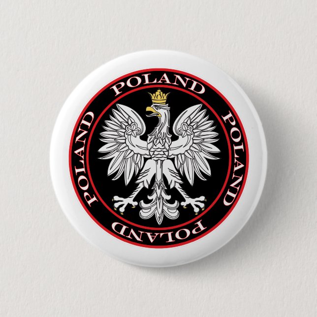 Polnischer Adler Button (Vorderseite)