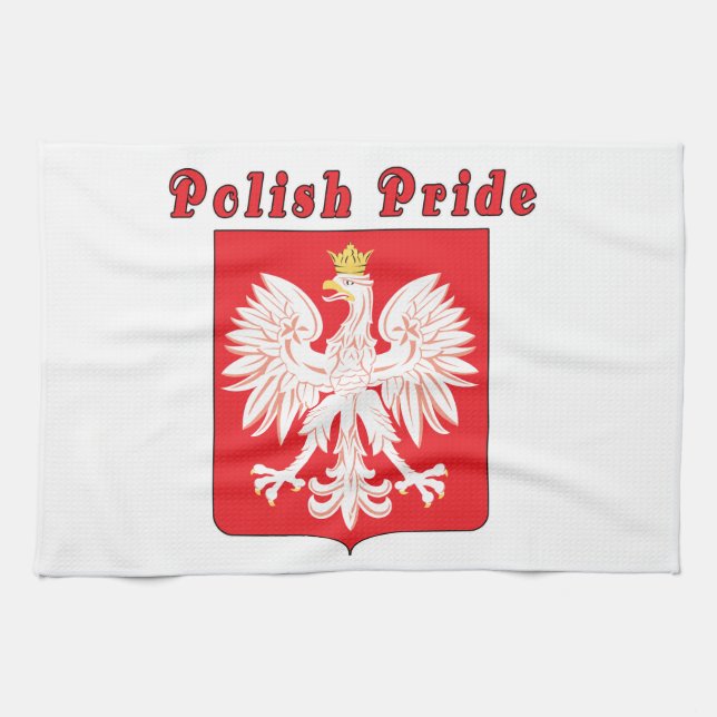 Polnischer Adler Geschirrtuch (Horizontal)