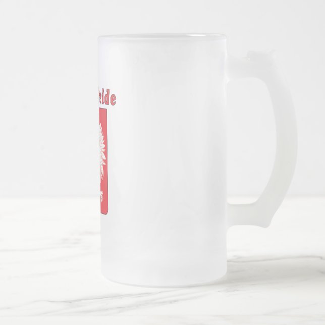 Polnischer Adler Mattglas Bierglas (Rechts)