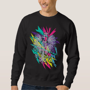 Polnischer Adler Modernes polnisches Wappen Multic Sweatshirt