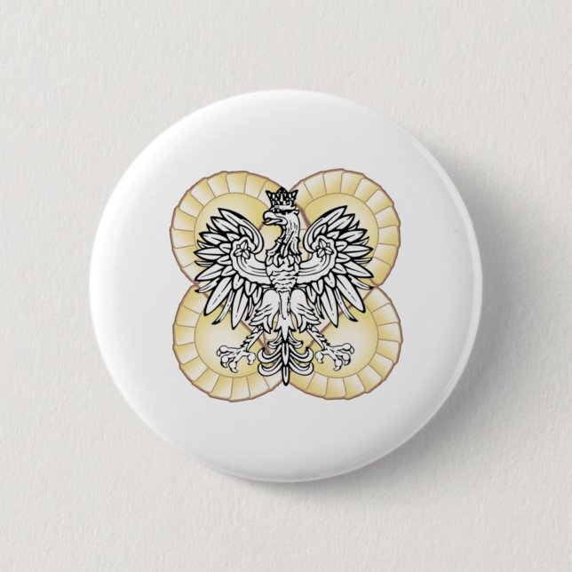 Polnischer Adler Pierogi Button (Vorderseite)