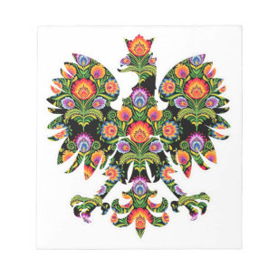 Polnischer Adler Polen Wycinanki Emblem, polnische Notizblock