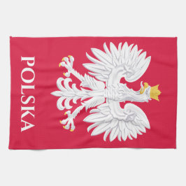 Polnischer Adler 🦅 Polski Polen Rotes Wappen Geschirrtuch