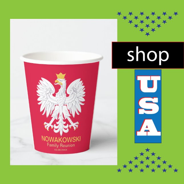 Polnischer Adler 🦅 Polski Polen Wappen Wiedersehe Pappbecher (Von Creator hochgeladen)