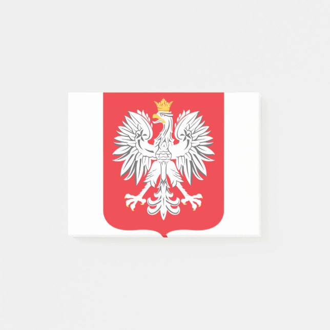 Polnischer Adler Post-it Klebezettel (Vorderseite)