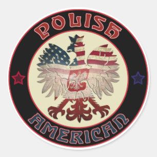 Polnischer Adler Runder Aufkleber