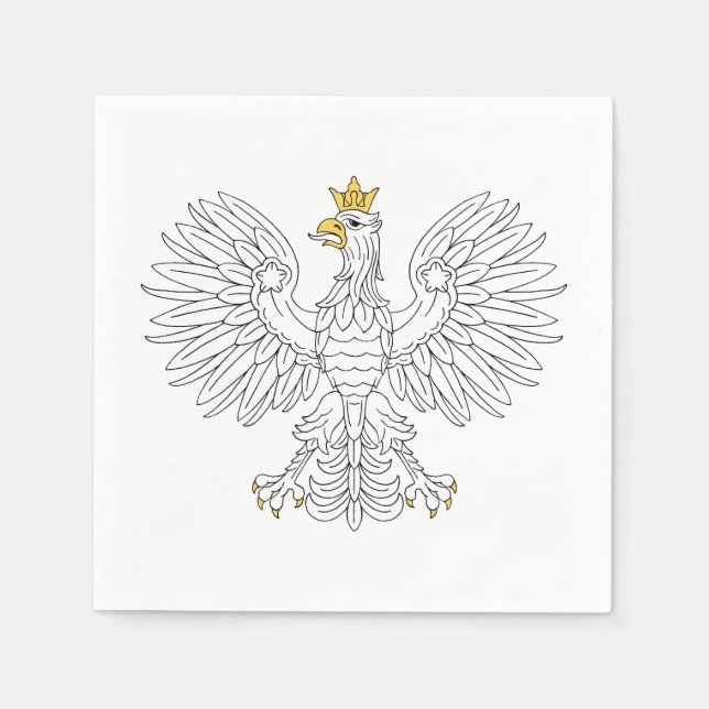 Polnischer Adler Serviette (Vorderseite)